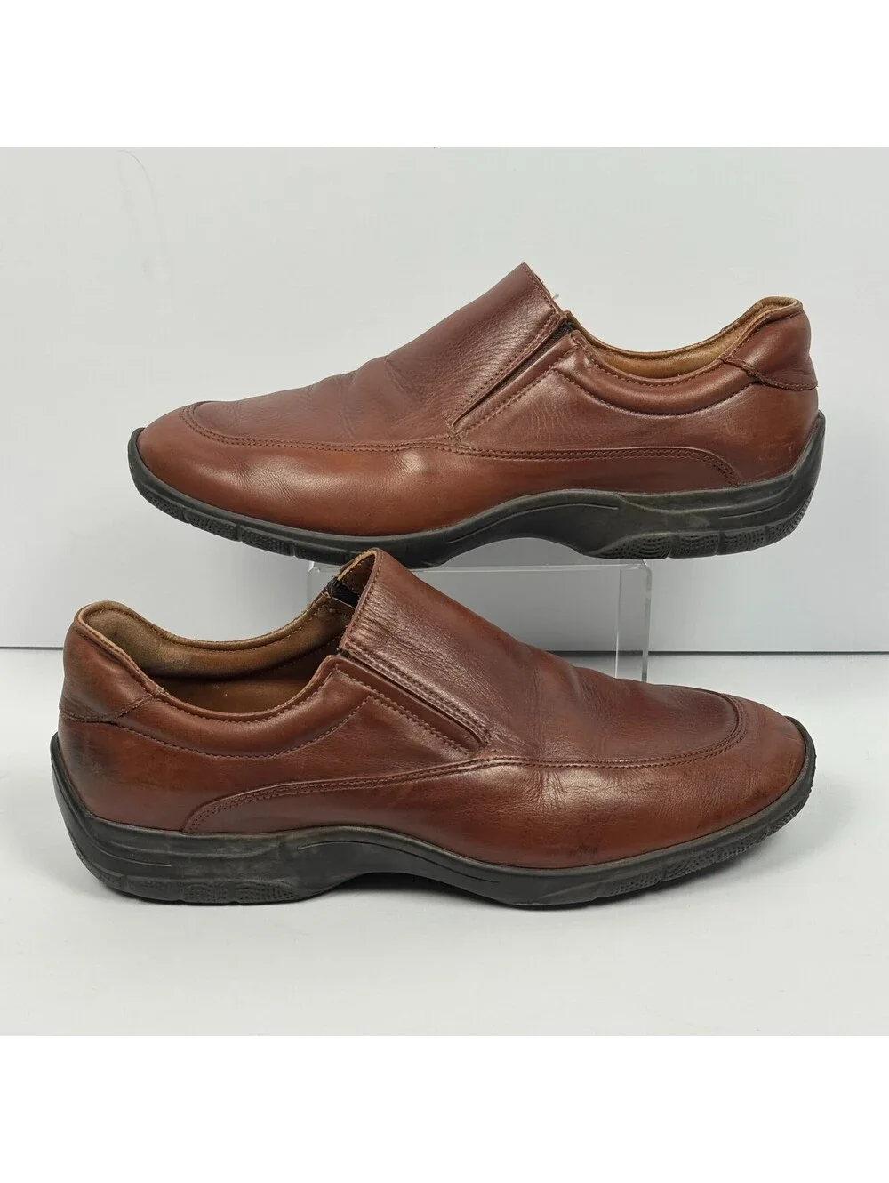 Allen Edmonds Weekender Mens 10B Brown Leather Comfort Slip On Shoes Casual